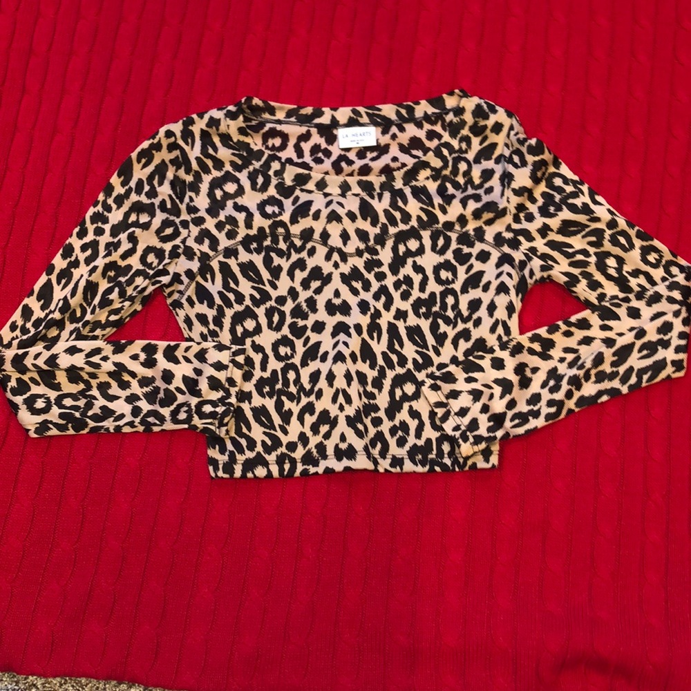 Leopard print crop top